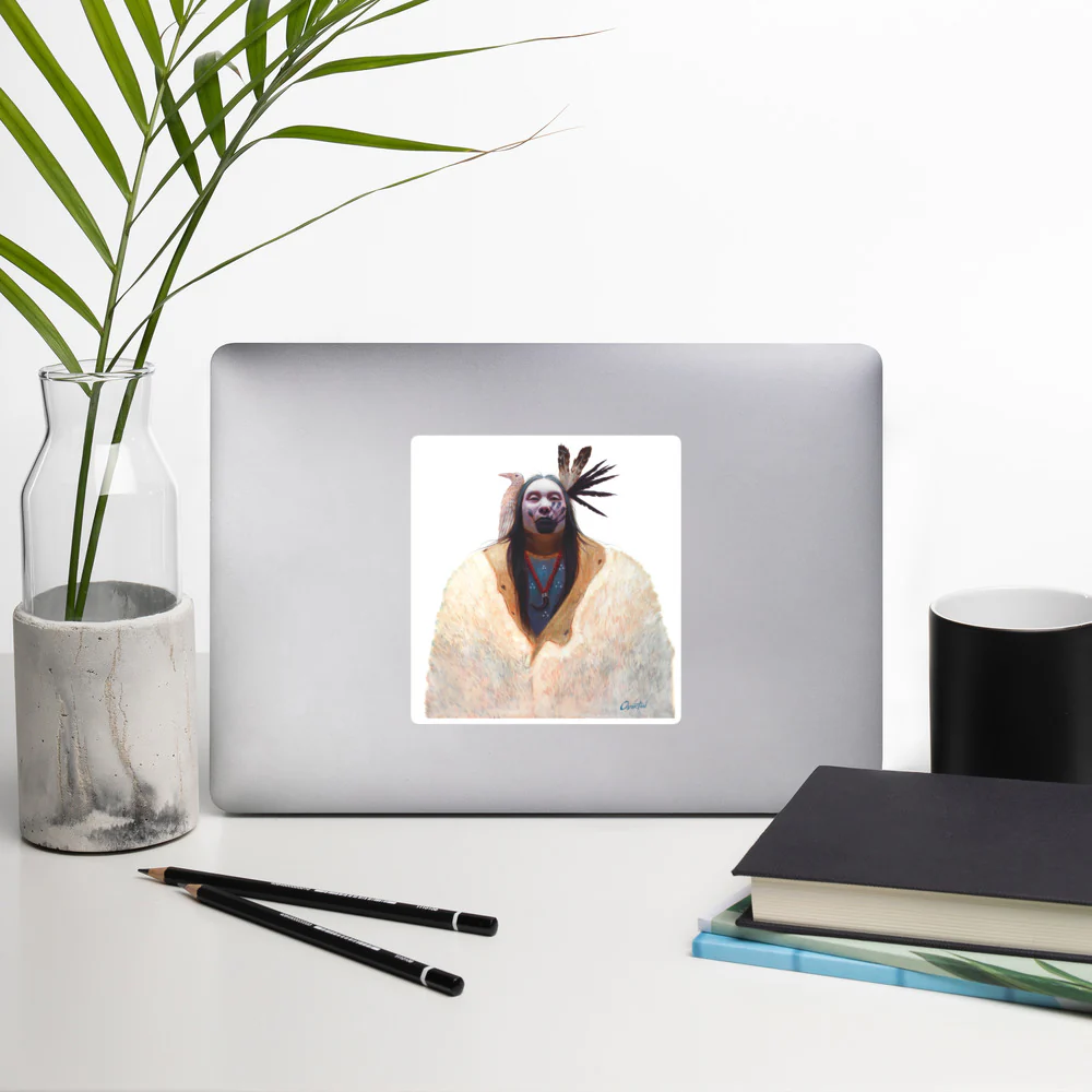 BLACK HAND WHITE RAVEN | Bubble-free Stickers - Image 8
