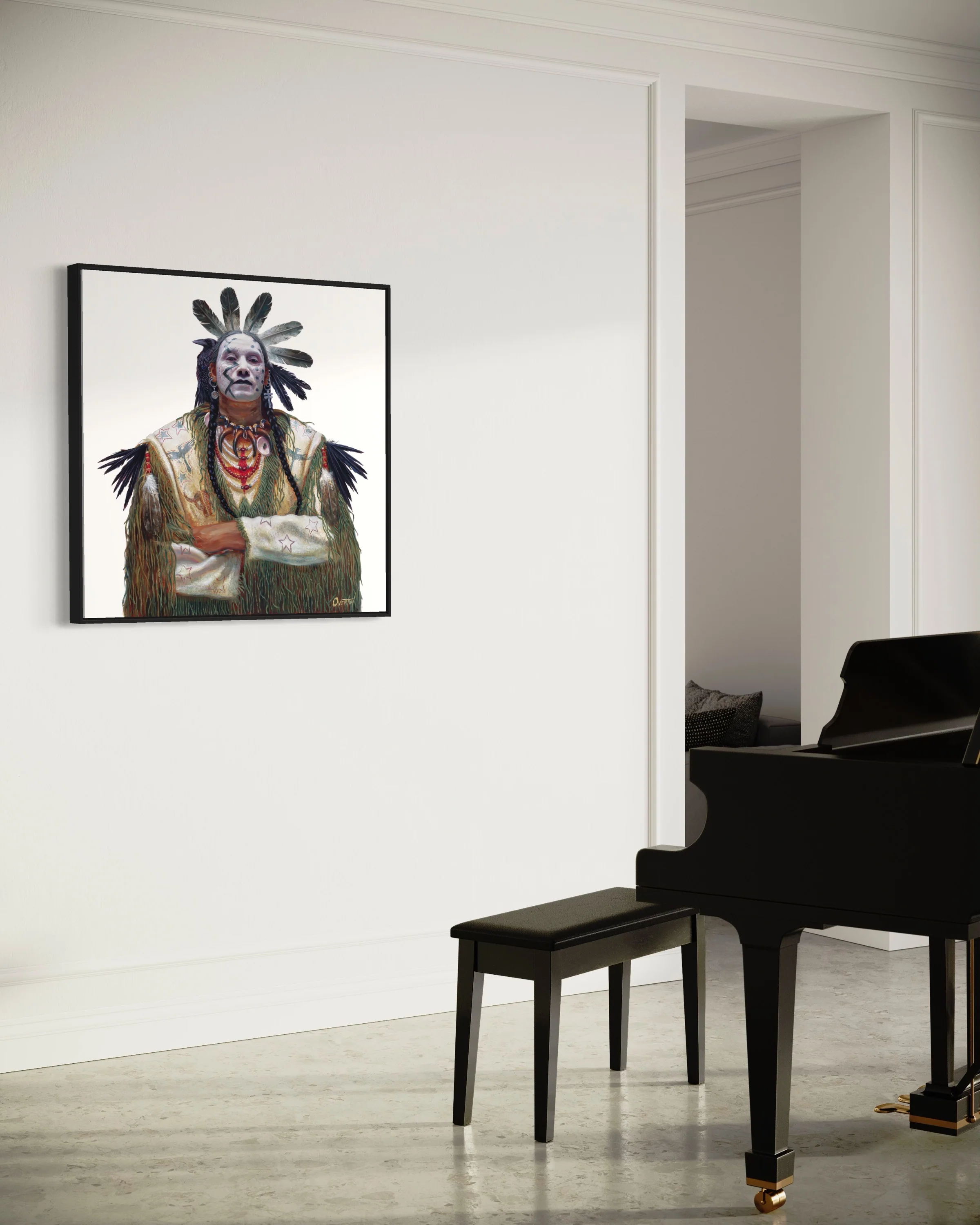 NIGHT CROW | Luxe Collection Canvas Print - Image 9
